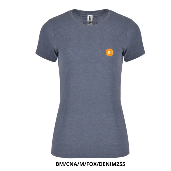 Camiseta para mujer - logo BM Circulo naranja