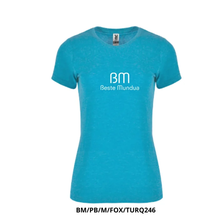 Camiseta para mujer - "Beste mundua" Logo con letras blancas en el centro - Imagen 3