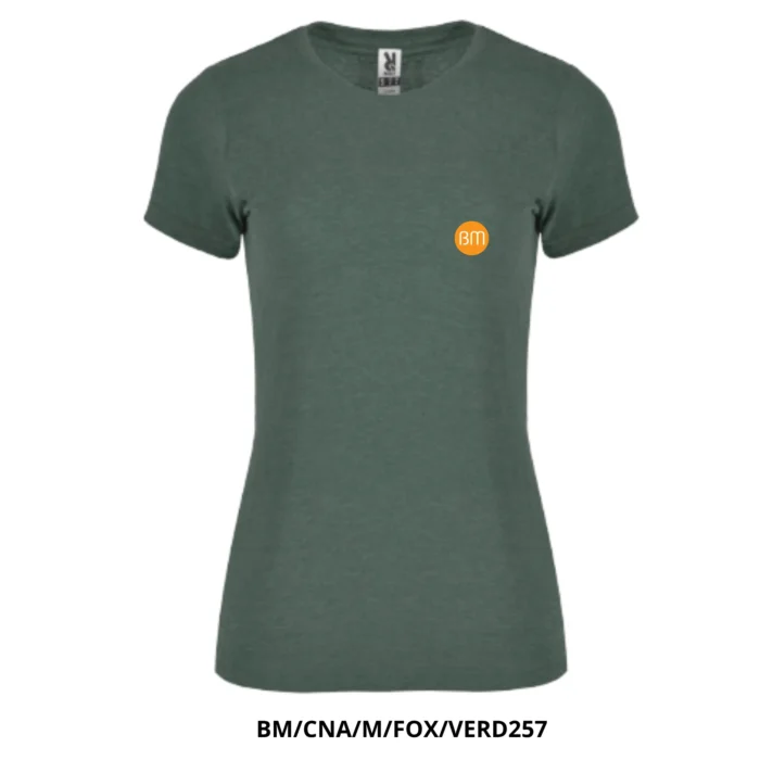 Camiseta para mujer - logo BM Circulo naranja - Imagen 3