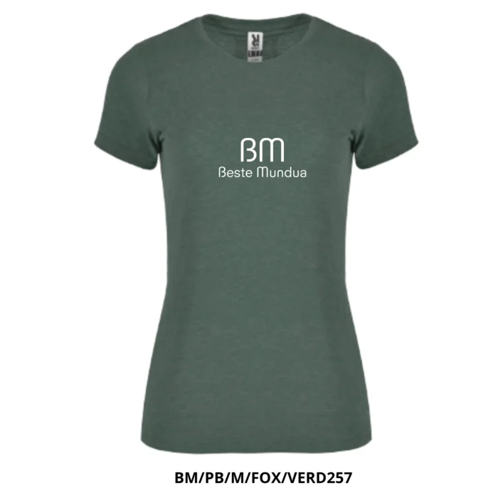 Camiseta para mujer - "Beste mundua" Logo con letras blancas en el centro - Imagen 5