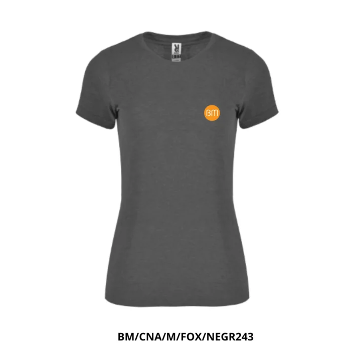 Camiseta para mujer - logo BM Circulo naranja - Imagen 4
