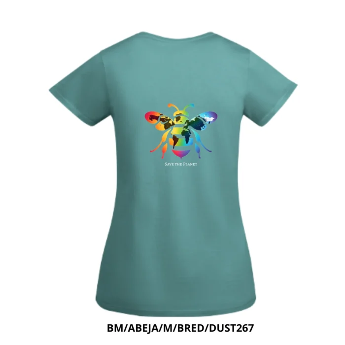 Camiseta para mujer "BIODIVERSITY" con mariposa - Imagen 5