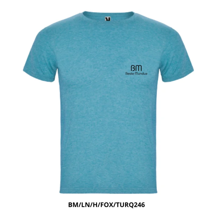 Camiseta para hombre - "Beste mundua" Logo con letras negras pequeñas