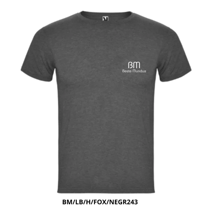 Camiseta para hombre - "Beste mundua" Logo con letras blancas pequeñas